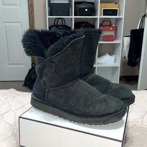 Ugg Bailey Button Black Boots